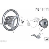 BMW M Sp.St.Wheel Leather Shift Paddles - Genuine BMW 32307846670