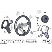 BMW Decorative Trim Steering Wheel (M Sport) - Genuine BMW 32307847440