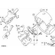 BMW Steering Column Cover Plug - Genuine BMW 32316750987