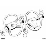 BMW Steering Wheel (380mm) - Genuine BMW 32331154131