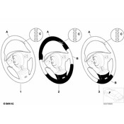 BMW M Sports Strng WhlLeatherAirbag-Smart (Estorilblau) - Genuine BMW 32348021039