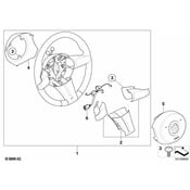 BMW Set Of Spoke Covers (Softlack Schw) - Genuine BMW 32348035325