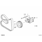 BMW Power Steering Pump - Genuine BMW 32411092433