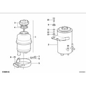 BMW Power Steering Reservoir - Genuine BMW 32411139024