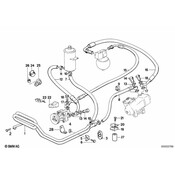 BMW Power Steering Reservoir Line Hose (750iL) - Genuine BMW 32411139450