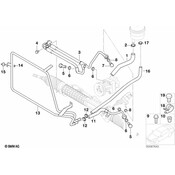BMW Power Steering Pressure Hose (Z3) - Genuine BMW 32412229797