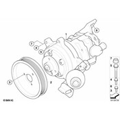 BMW Power Steering Pump (550i 650i) - Genuine BMW 32416767244