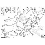 BMW Power Steering Pressure Hose - Genuine BMW 32416767437