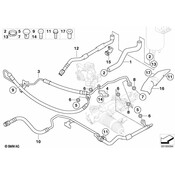 BMW Power Steering Return Hose - Genuine BMW 32416774483