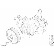 BMW Power Steering Pump (535i) - Genuine BMW 32416776838