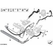 BMW Power Steering Return Hose (335i 135i 335i xDrive 335is) - Genuine BMW 32416780586