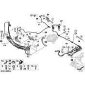 BMW Power Steering Return Hose (X5) - Genuine BMW 32416783853