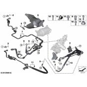 BMW Power Steering Pressure Hose (X6) - Genuine BMW 32416793400
