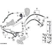 BMW Power Steering Pressure Hose - Genuine BMW 32416798235