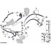 BMW Power Steering Pressure Hose - Genuine BMW 32416798236