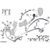 BMW Suction Pipe - Genuine BMW 32416799641