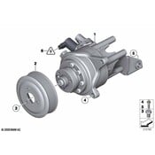 BMW Power Steering Pump (640i Gran Coupe 740Li 740i 535i GT) - Genuine BMW 32416850590