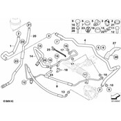 BMW Power Steering Return Hose - Genuine BMW 32416850879