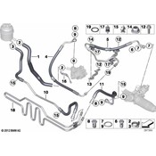 BMW Power Steering Pressure Hose - Genuine BMW 32416850958
