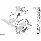 BMW Power Steering Return Hose - Genuine BMW 32416855261