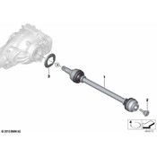 BMW CV Axle Assembly - Genuine BMW 33205A74AC2