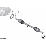 BMW CV Axle Assembly - Genuine BMW 33207597689