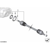 BMW CV Axle Assembly - Genuine BMW 33207598042