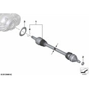 BMW CV Axle Assembly - Genuine BMW 33207609352