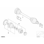 BMW CV Axle Assembly - Genuine BMW 33211226333
