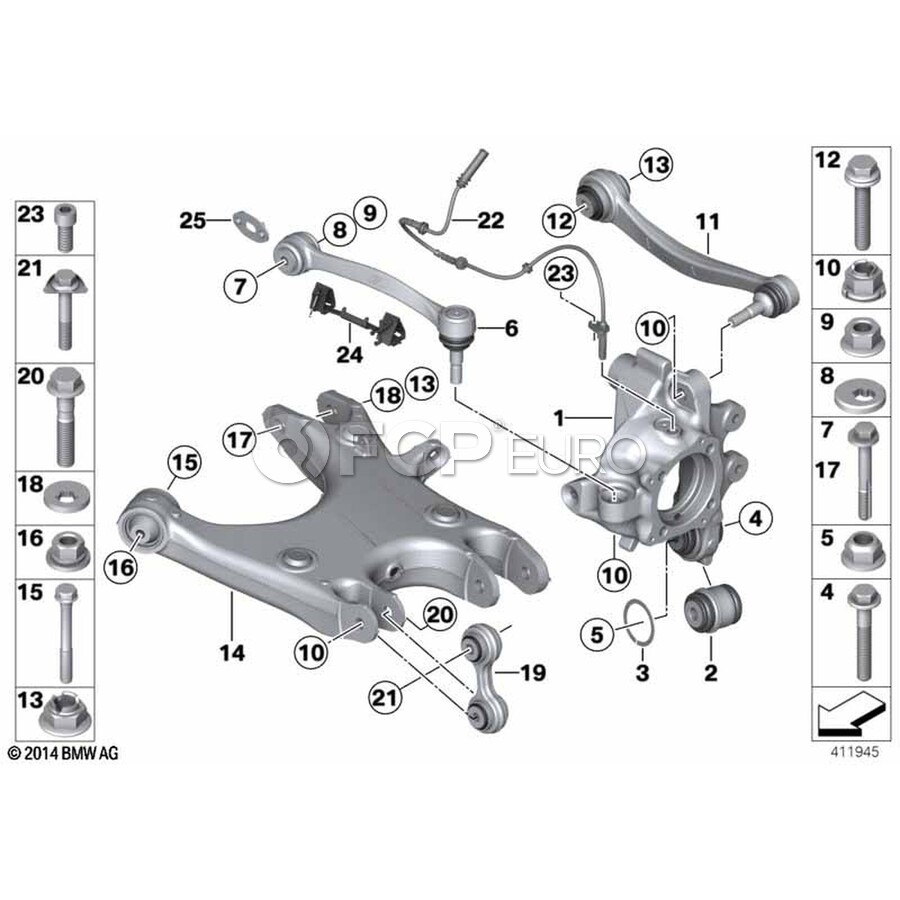 BMW Suspension Knuckle - Genuine BMW 33322284145 | FCP Euro