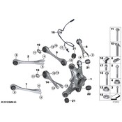 BMW Wheel Carrier Rear Left - Genuine BMW 33336858231