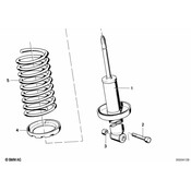BMW Rear Coil Spring - Genuine BMW 33531118816