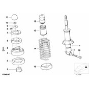 BMW Coil Spring - Genuine BMW 33531133339