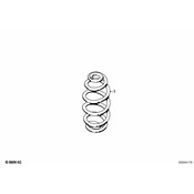 BMW Coil Spring Rear (318i 325i) - Genuine BMW 33539059282
