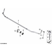 BMW 23.6mm Sway Bar Rear - Genuine BMW 33552283962