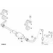BMW Bracket For Left Stabilizer Bar - Genuine BMW 33556779491