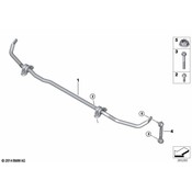 BMW Suspension Stabilizer Bar - Genuine BMW 33557853266
