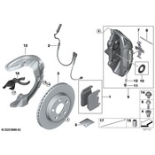 Mini Disc Brake Caliper - Genuine Mini 34106894325