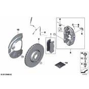 BMW Brake Dust Shield - Genuine BMW 34108074295