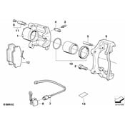 BMW Brake Caliper - Genuine BMW 34111160380
