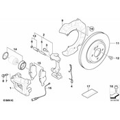 Mini Cooper Disc Brake Caliper Repair Kit - Genuine Mini 34111512711