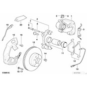 BMW Brake Dust Shield - Genuine BMW 34112228766