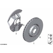 BMW Brake Dust Shield - Genuine BMW 34112284431