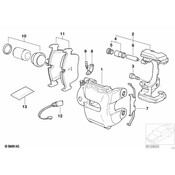 BMW Disc Brake Caliper Bracket Front (X3) - Genuine BMW 34113413266