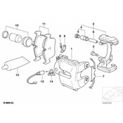 BMW Disc Brake Caliper Bracket - Genuine BMW 34116763996