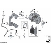 BMW Disc Brake Caliper Bracket Front (X5 X6) - Genuine BMW 34116776792