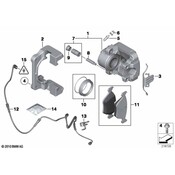 BMW Disc Brake Caliper Bracket - Genuine BMW 34116796486