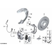 Mini Cooper Disc Brake Caliper Bracket - Genuine BMW 34116868779