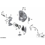 BMW Disc Brake Caliper Bracket - Genuine BMW 34117845136