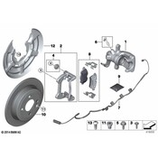MINI Brake Dust Shield - Genuine MINI 34206785759